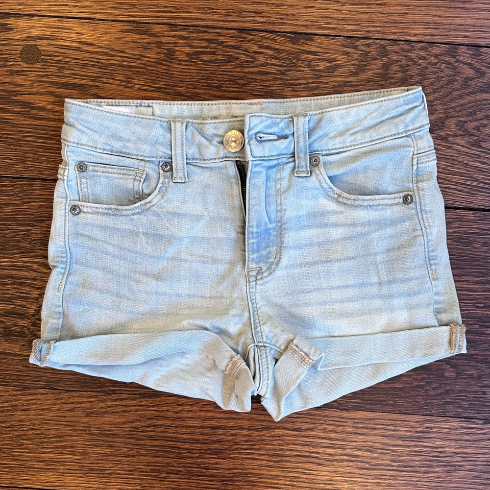 American Eagle Denim Shorts Size 0